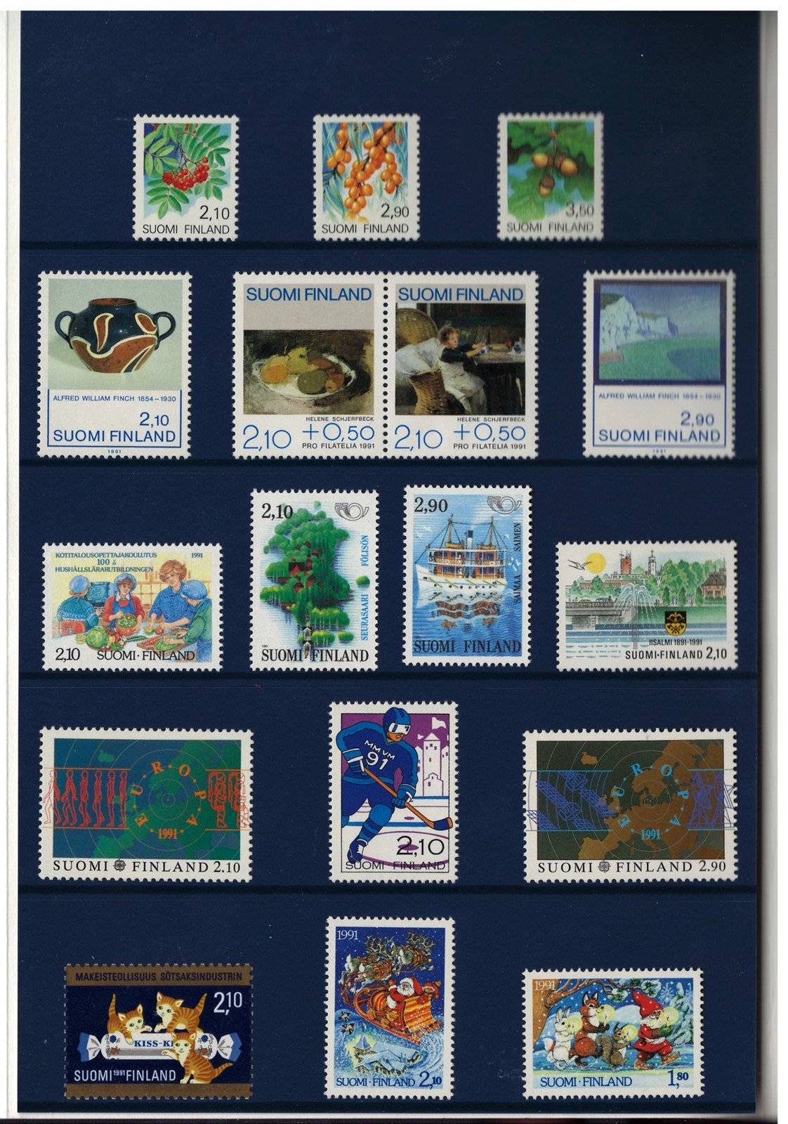 Finland 1991 Year Pack Official Year Set MNH Complete ZAYIX STAMPS 0625L0034