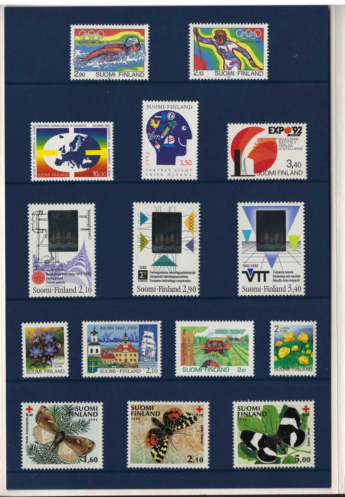 Finland 1992 Year Pack Official Year Set MNH Complete ZAYIX STAMPS 0625L0035