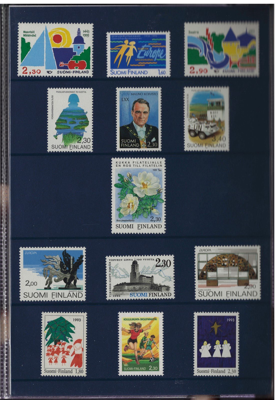 Finland 1993 Year Pack Official Year Set MNH Complete ZAYIX STAMPS 0625L0037