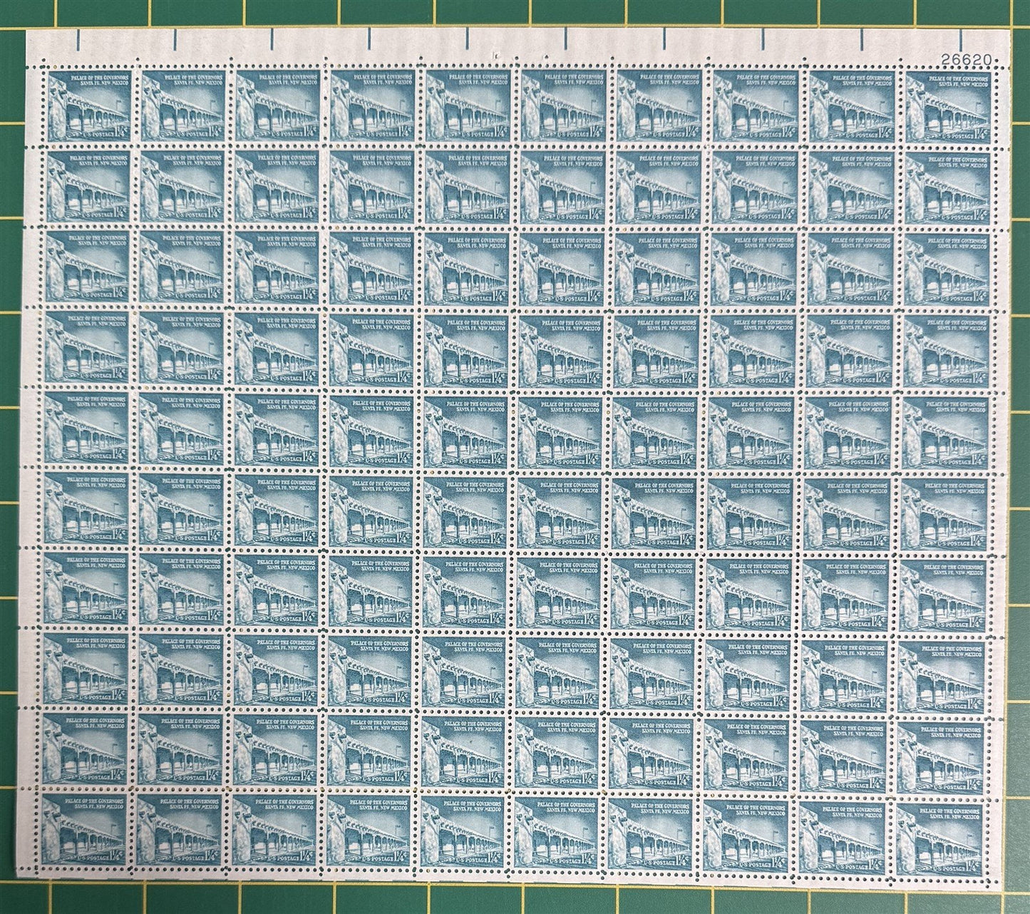 US 1031A MNH Sheet 1-1/4 c Palace of Governors Liberty Series ZAYIX 0625L0046
