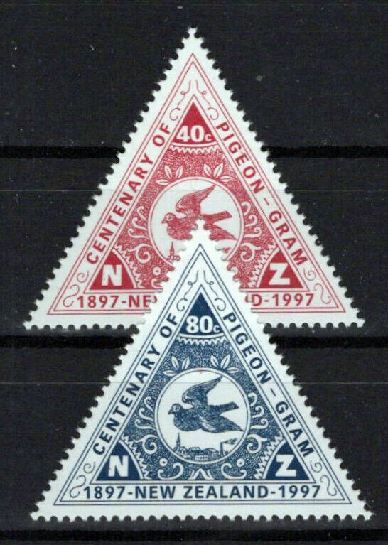 New Zealand 1435-1436 MNH Pigeon Mail Service Birds NZES0098M