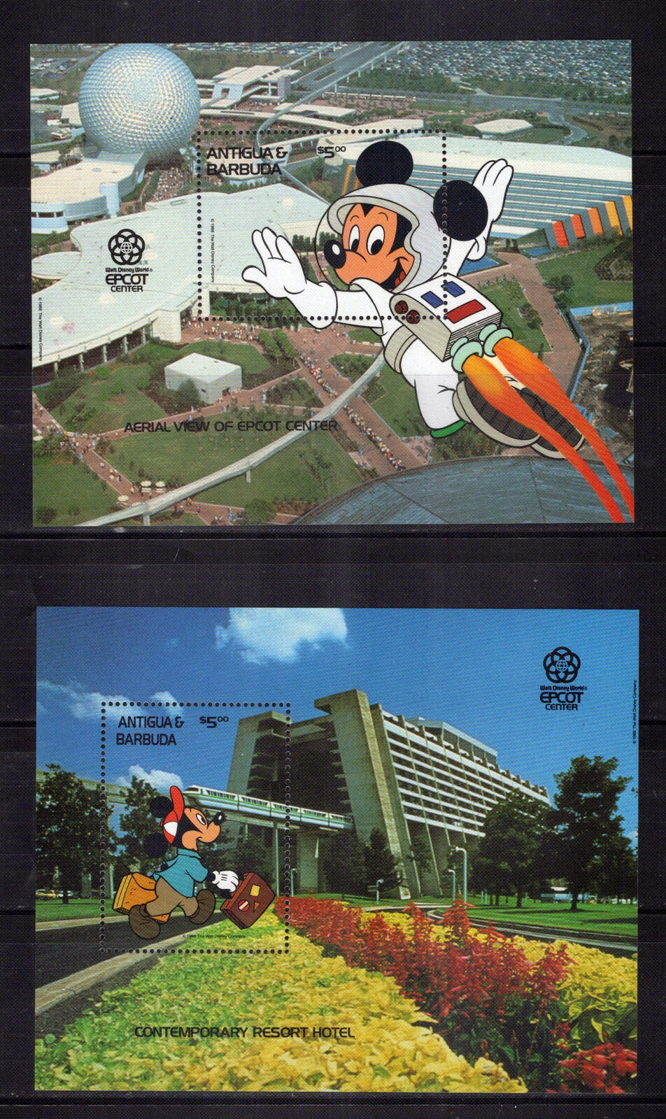 Antigua & Barbuda 1116A-1126 MNH Disney Mickey Epcot Center ZAYIX 0701M0064