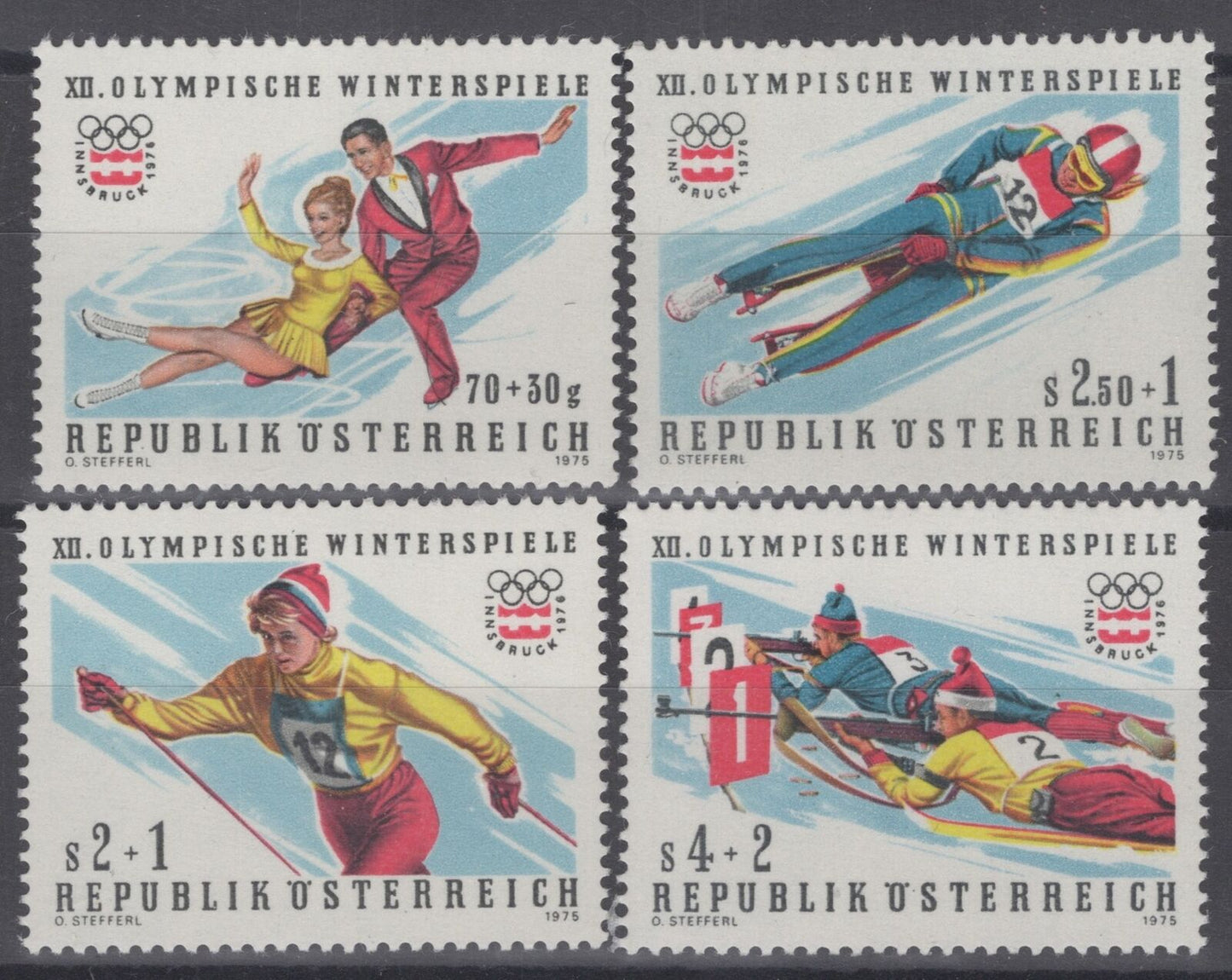 Austria B335-B338 MNH Semi-Postal Winter Olympic Women's Sports ZAYIX 071822S36M
