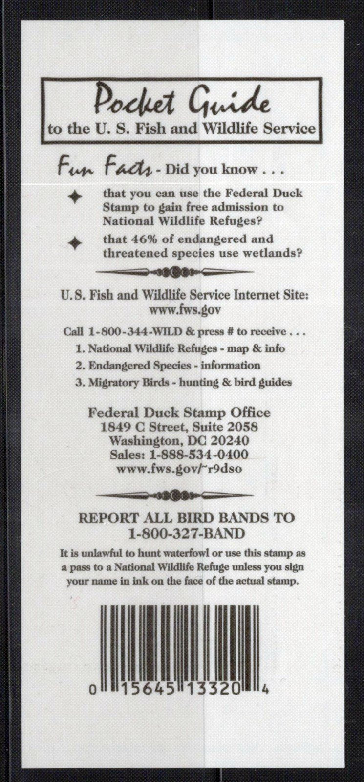 US RW65A MNH VF $15 self-adhesive Duck Revenue Zayix Stamps 0625MAR0011M