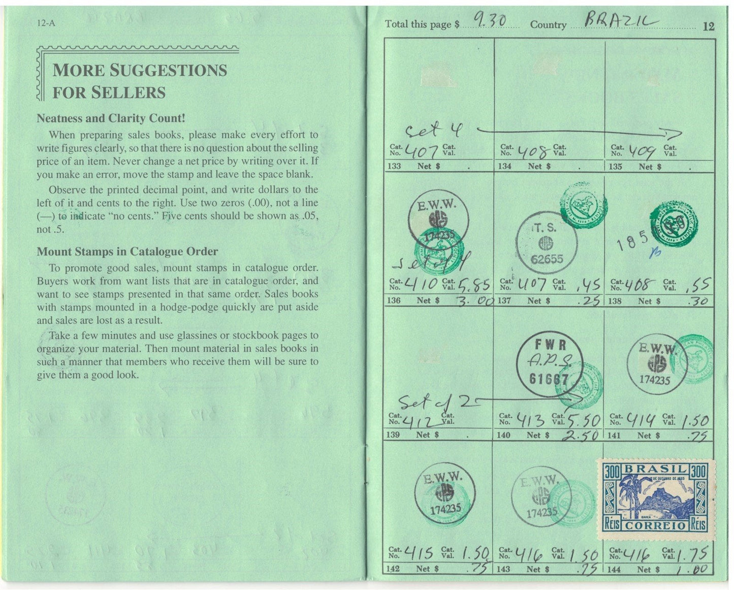 Brazil Classic Stamp Collection in Retired APS Circuit Book ZAYIX 0625L1085