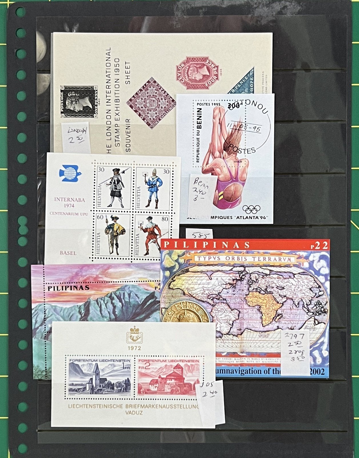 Valuable World Souvenir and Mini-Sheet Collection, 12 pages ZAYIX 0725KATZ1270