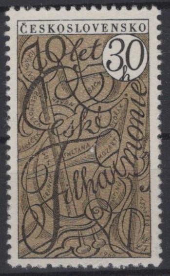 Czechoslovakia 1366 MNH Musical Instruments Composers ZAYIX STAMPS 0425S0158
