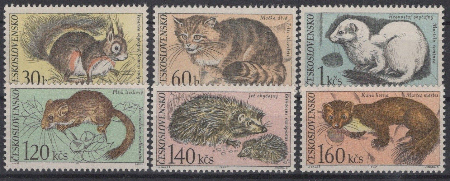 Czechoslovakia 1497-1502 MNH Animals Tatra National Park ZAYIX STAMPS 0425S0195