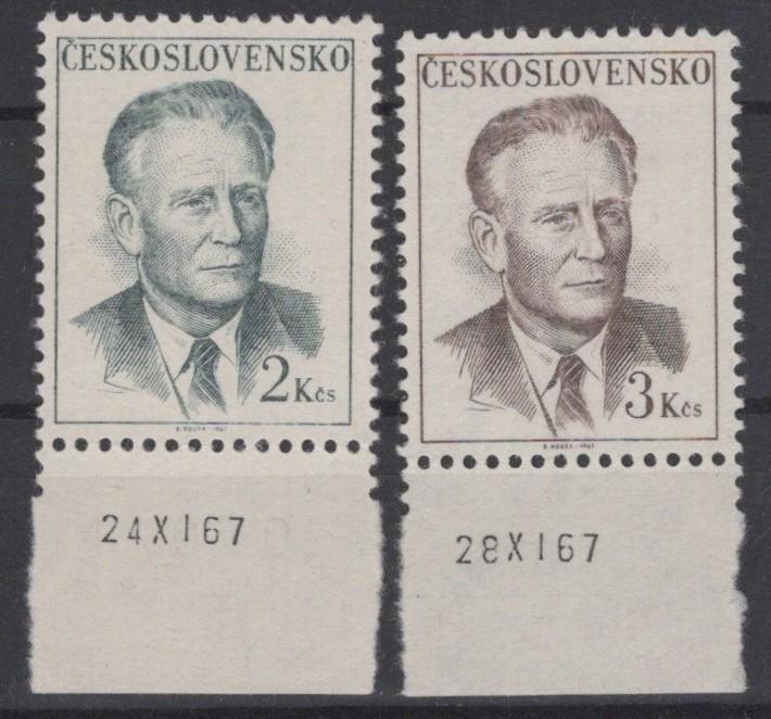 Czechoslovakia 1512-1513 MNH Pres. Antonin Novotny ZAYIX STAMPS 0425S0199