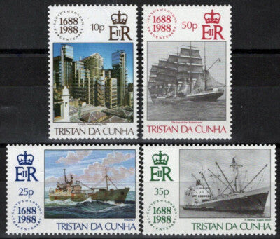 Tristan da Cunha 439-442 MNH Architecture Cargo & Supply Ships ZAYIX 111022S86