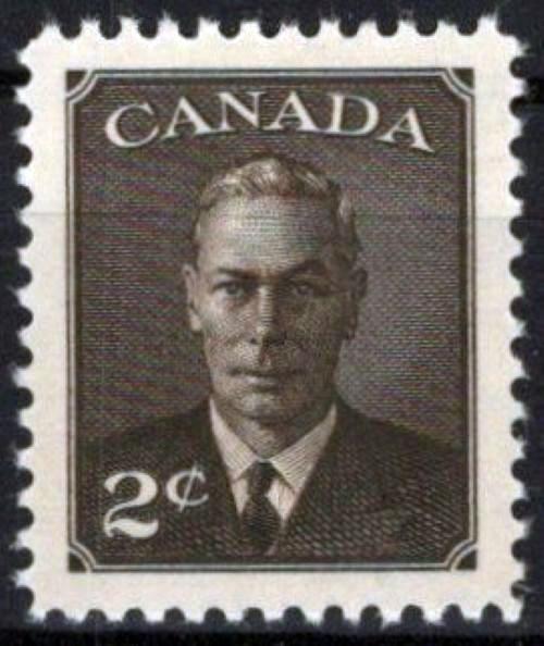 Canada 290 ZAYIX 2c sepia George VI STAMPS 0425S0294M
