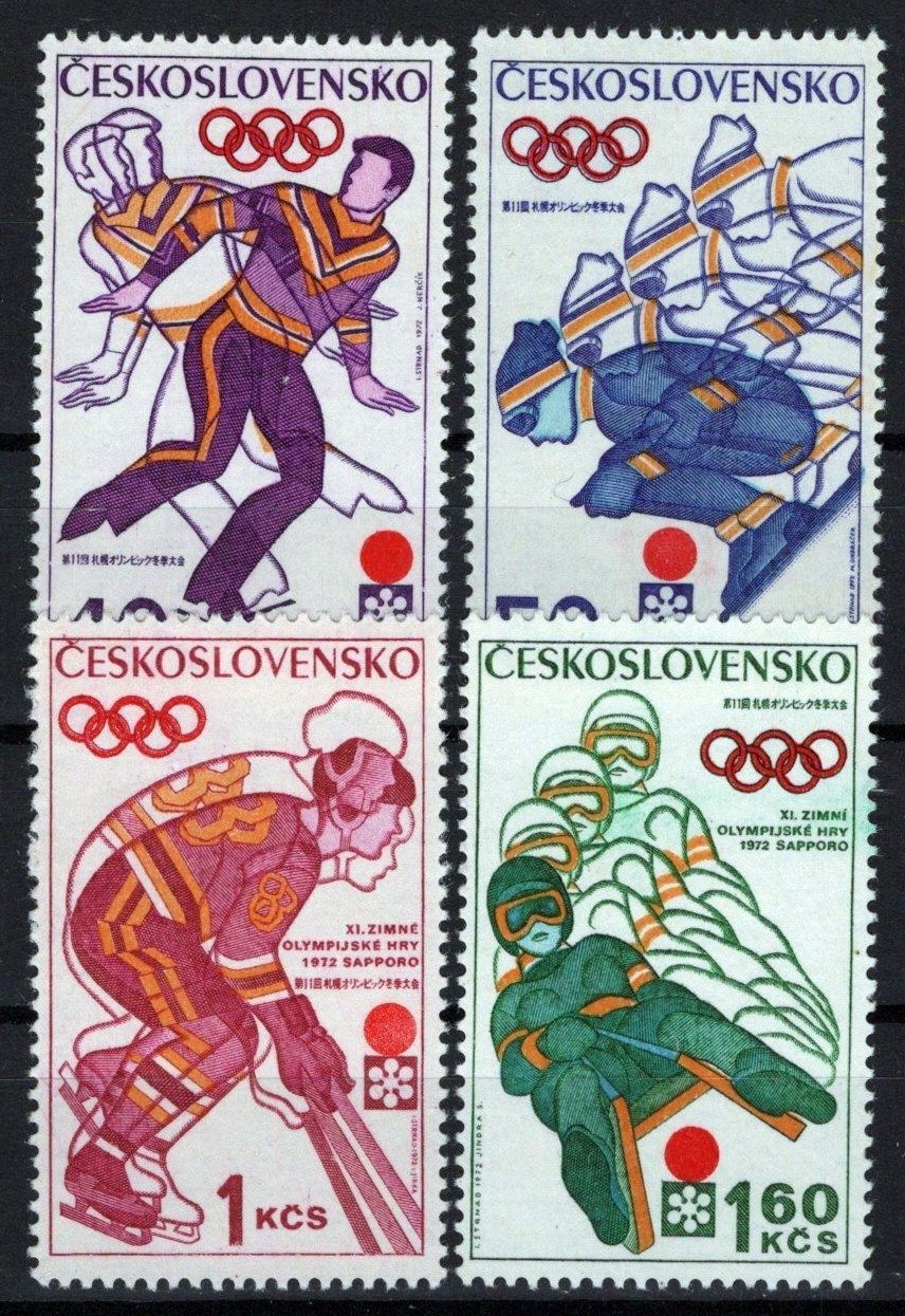 Czechoslovakia 1796-1799 MNH Sports Olympics Games ZAYIX STAMPS 0425S0274