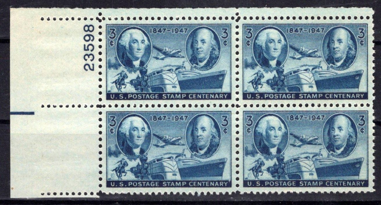 United States 947 MNH Plate Block Postage Stamp Centenary ZAYIX STAMPS 0725S1499