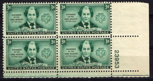 United States 974 MNH Plate Block Juliette Low ZAYIX STAMPS 0725S1525