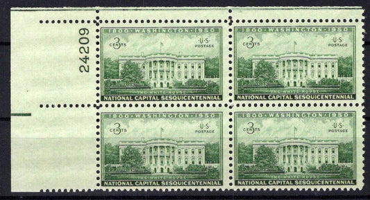 United States 990 MNH Plate Block National Capital ZAYIX STAMPS 0725S1541
