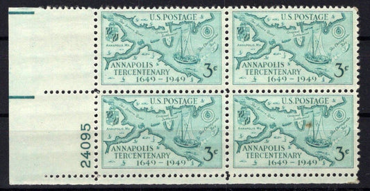 United States 984 MNH Plate Block Annapolis Territory ZAYIX STAMPS 0725S1535