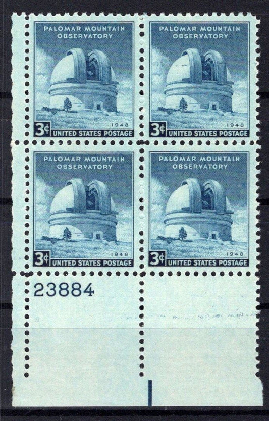 United States 966 MNH Plate Block  Palomar Observatory ZAYIX STAMPS 0725S1517