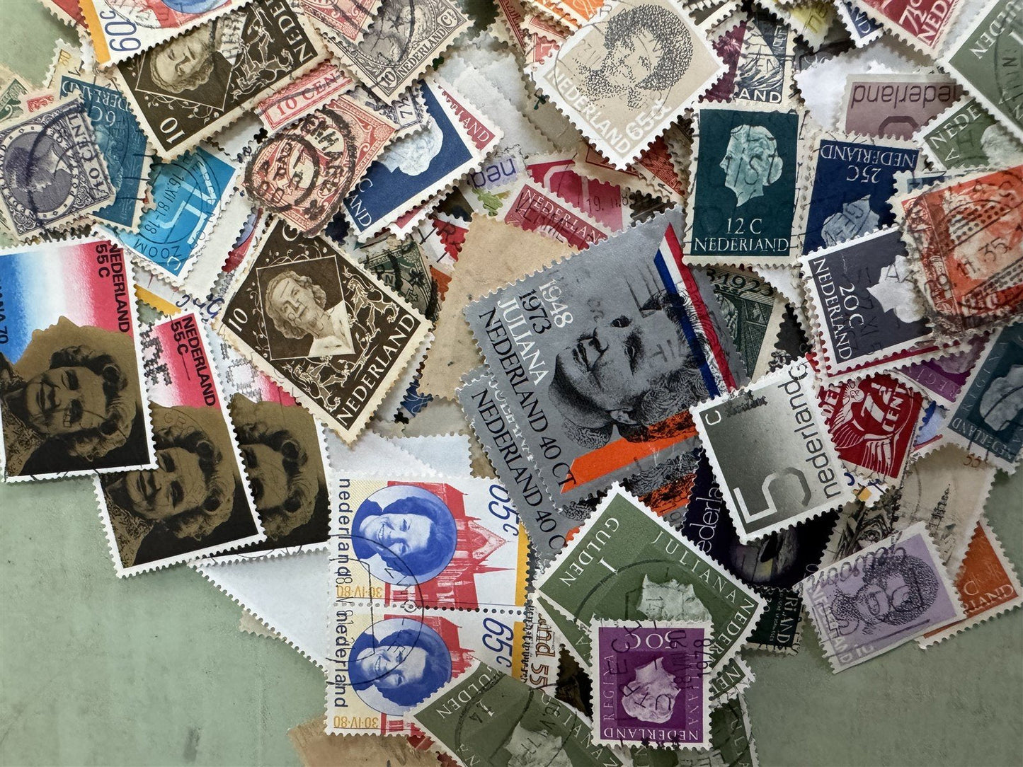 Netherlands 1 ounce Unchecked Off Paper Kiloware ZAYIX STAMPS 0825M1547M