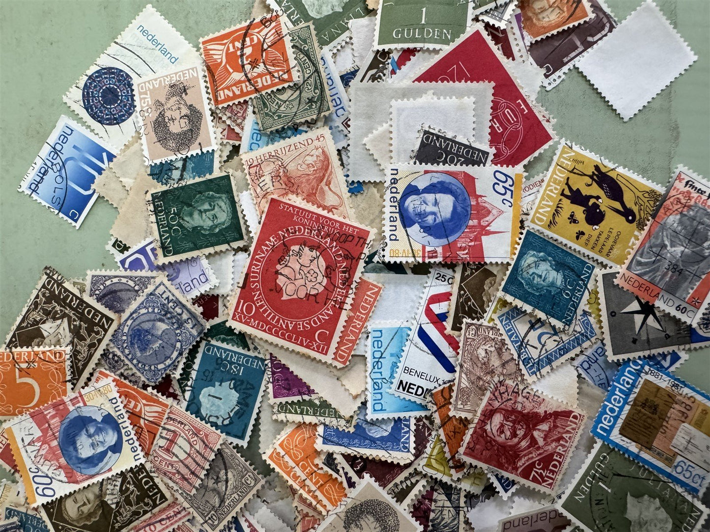 Netherlands 1 ounce Unchecked Off Paper Kiloware ZAYIX STAMPS 0825M1547M