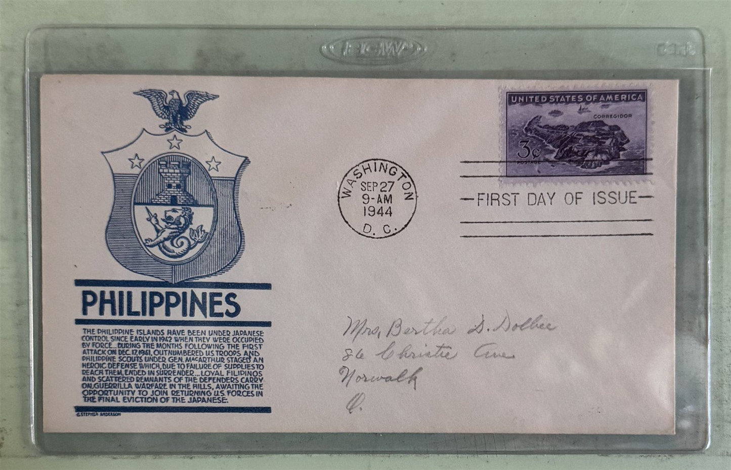 World War II Philippines Corregidor Bay MacArthur FDC collection ZAYIX 0825M1611