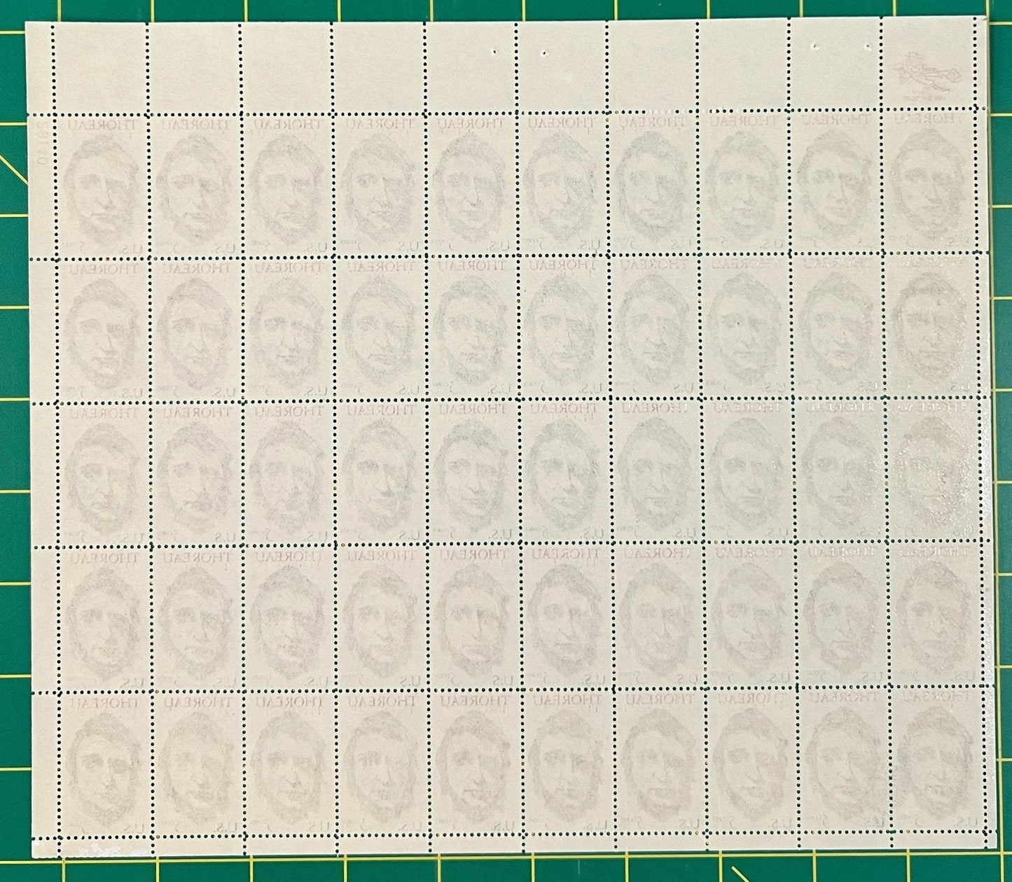 US 1327 MNH Sheet 5 Cent Henry David Thoreau Writer ZAYIX 0825L1567