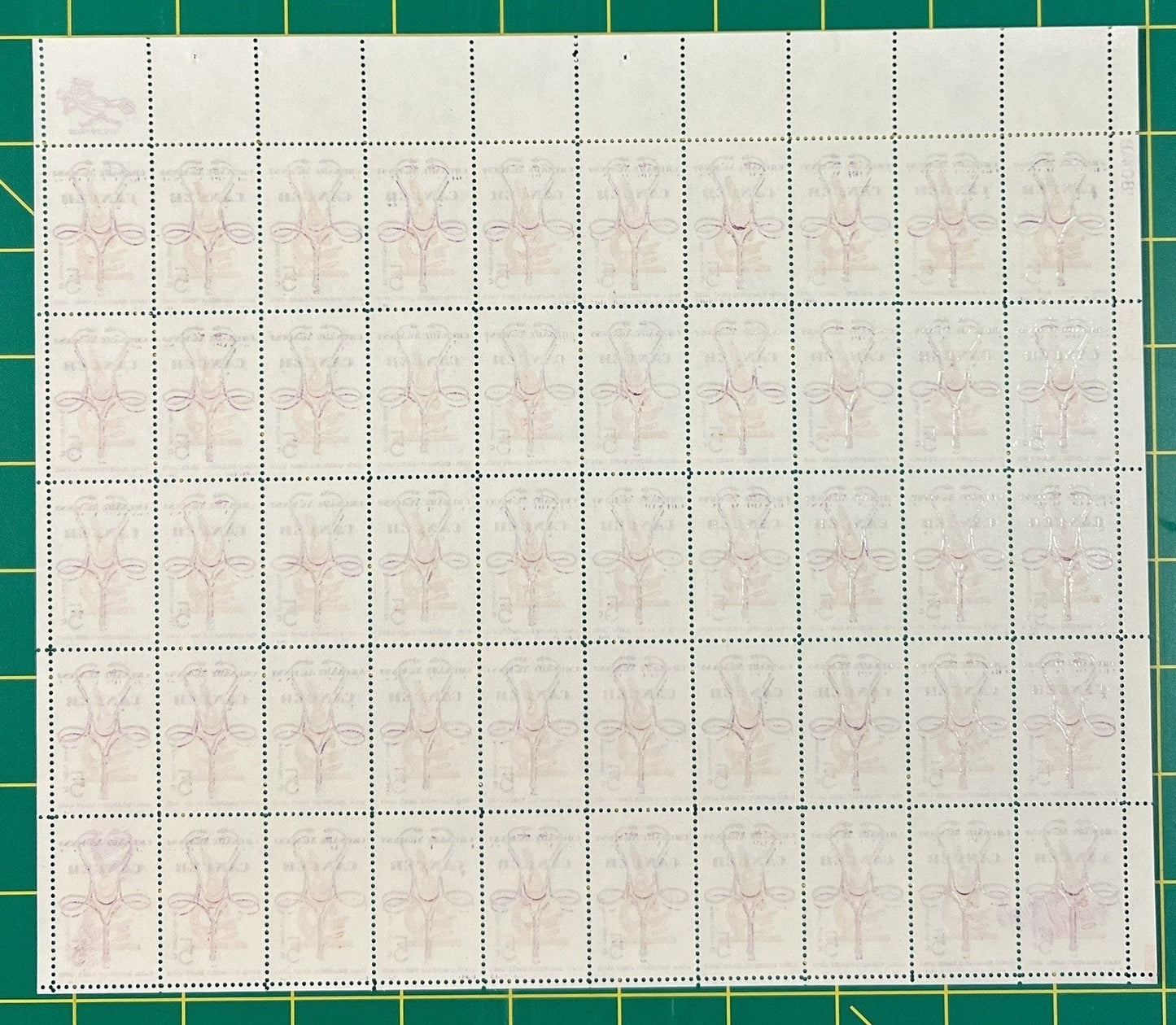 US 1263 MNH Sheet 5 Cent Crusade Against Cancer ZAYIX 0825L1559