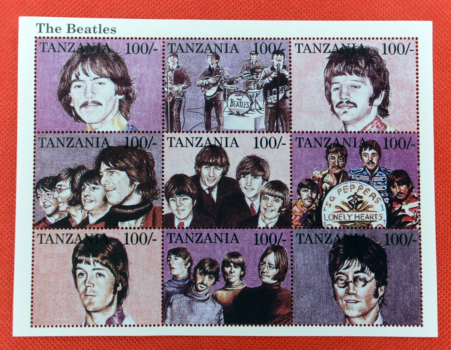 Tanzania 1334-1335 MNH 2 MS The Beatles John Lennon McCartney ZAYIX 071922SM04M
