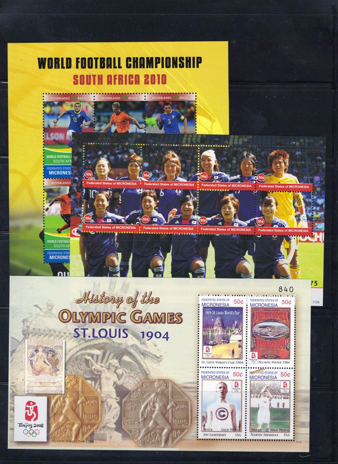 Sports & Olympics MNH Stamp Collection on 7 Pages, Micronesia ZAYIX 0825L1702