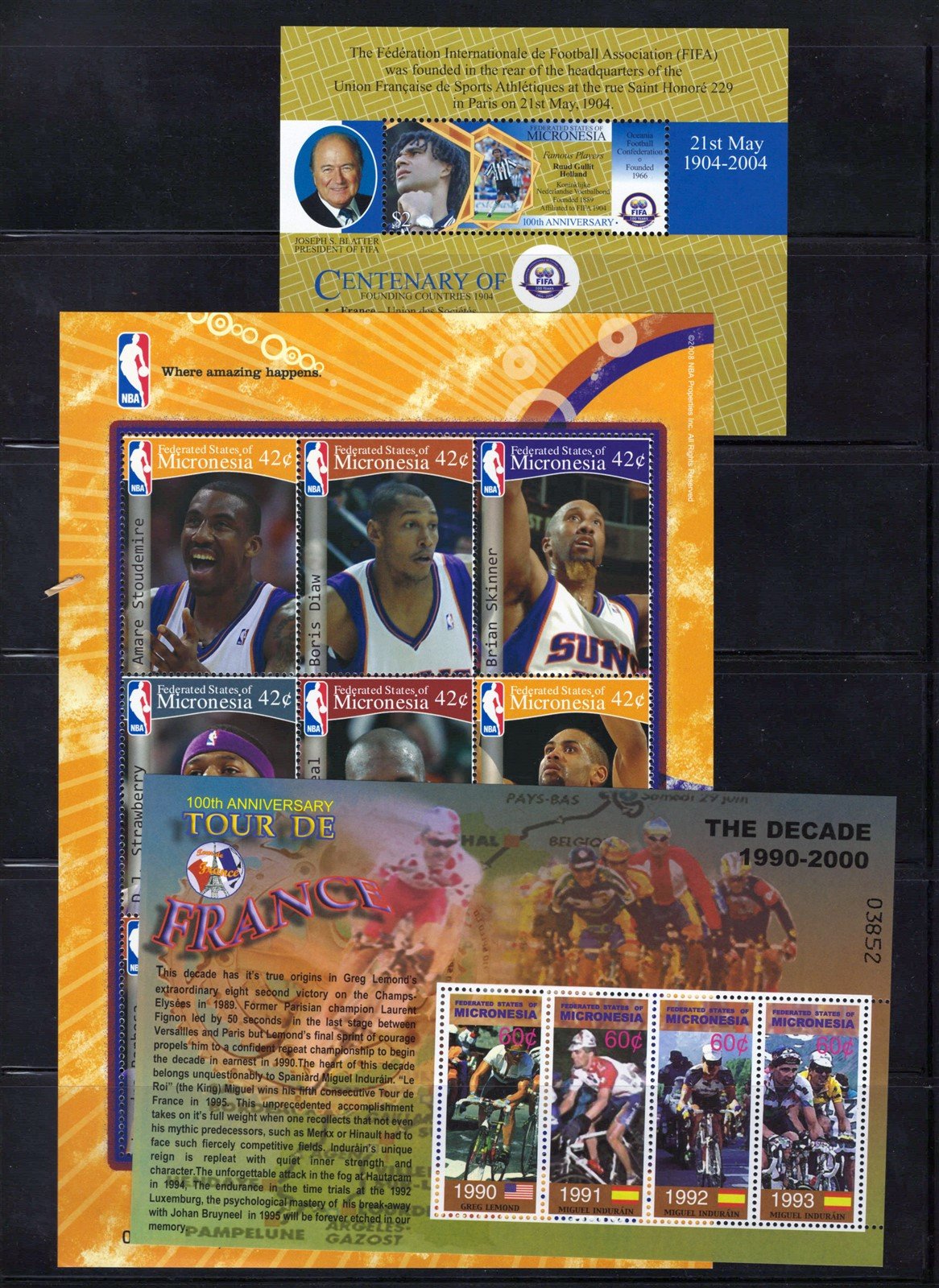 Sports & Olympics MNH Stamp Collection on 7 Pages, Micronesia ZAYIX 0825L1702