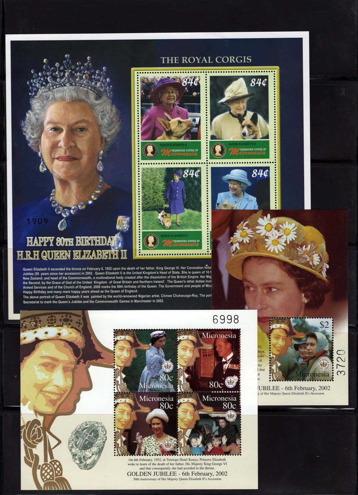 British Royalty MNH NINE-Page Collection Micronesia ZAYIX 0825L1707
