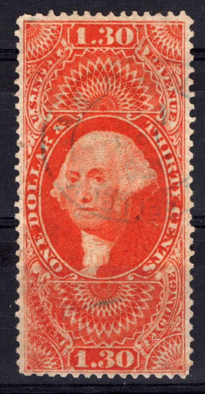 US R77c Used VF $1.30 orange Foreign Exchange Revenue perf. ZAYIX 0825SB1736