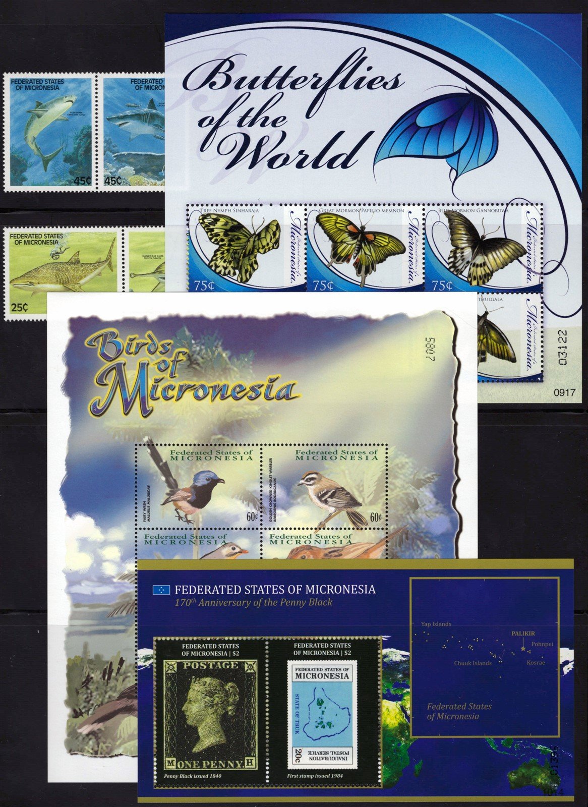 Micronesia Island Ecology MNH Stamp Collection on 12 Stock Pages ZAYIX 0825L1759