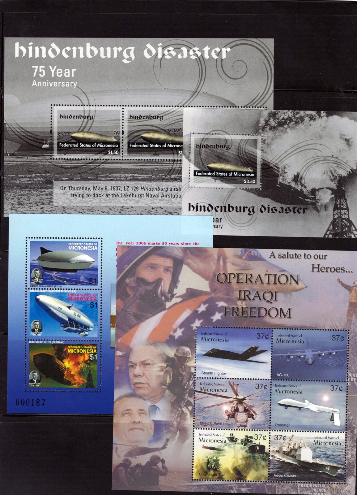 History of Aviation MNH Micronesia Stamp Collection on 6 Pages ZAYIX 0825L1760