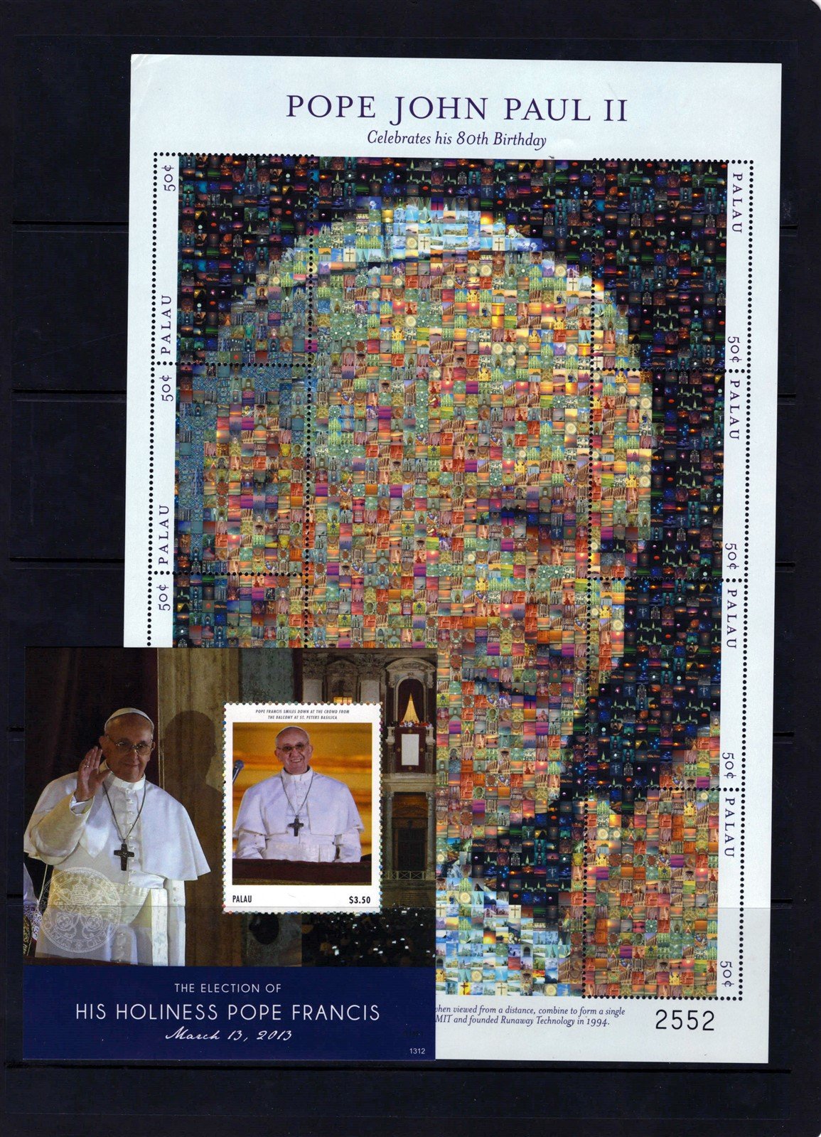 Palau Popes Saints and Religious MN Topical Collection 6 sheets ZAYIX 0825L1791