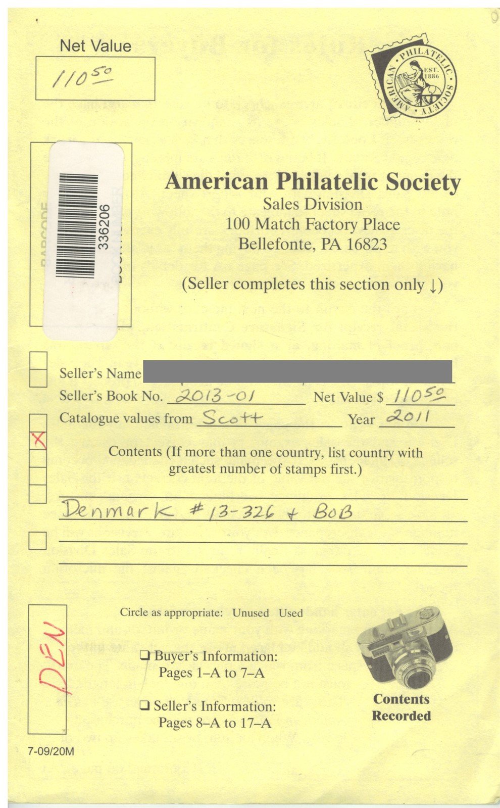 Denmark Mint & Used in Retired APS Circuit Book, est. $200+ CV ZAYIX 0825L1795