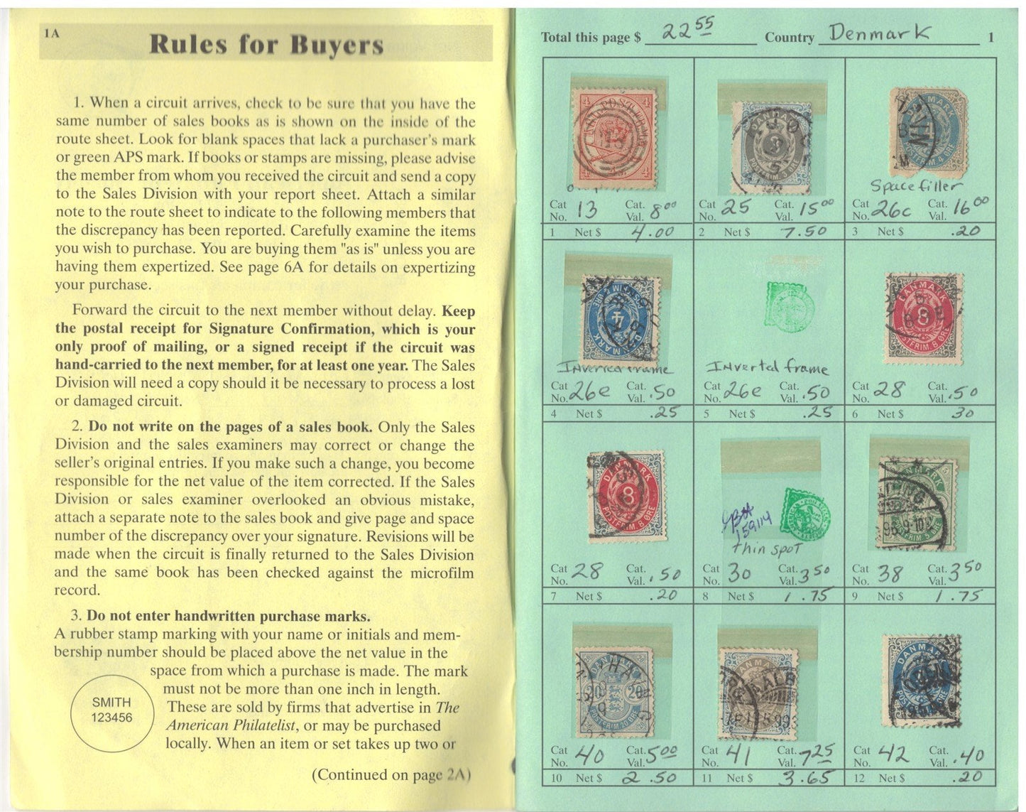 Denmark Mint & Used in Retired APS Circuit Book, est. $200+ CV ZAYIX 0825L1795