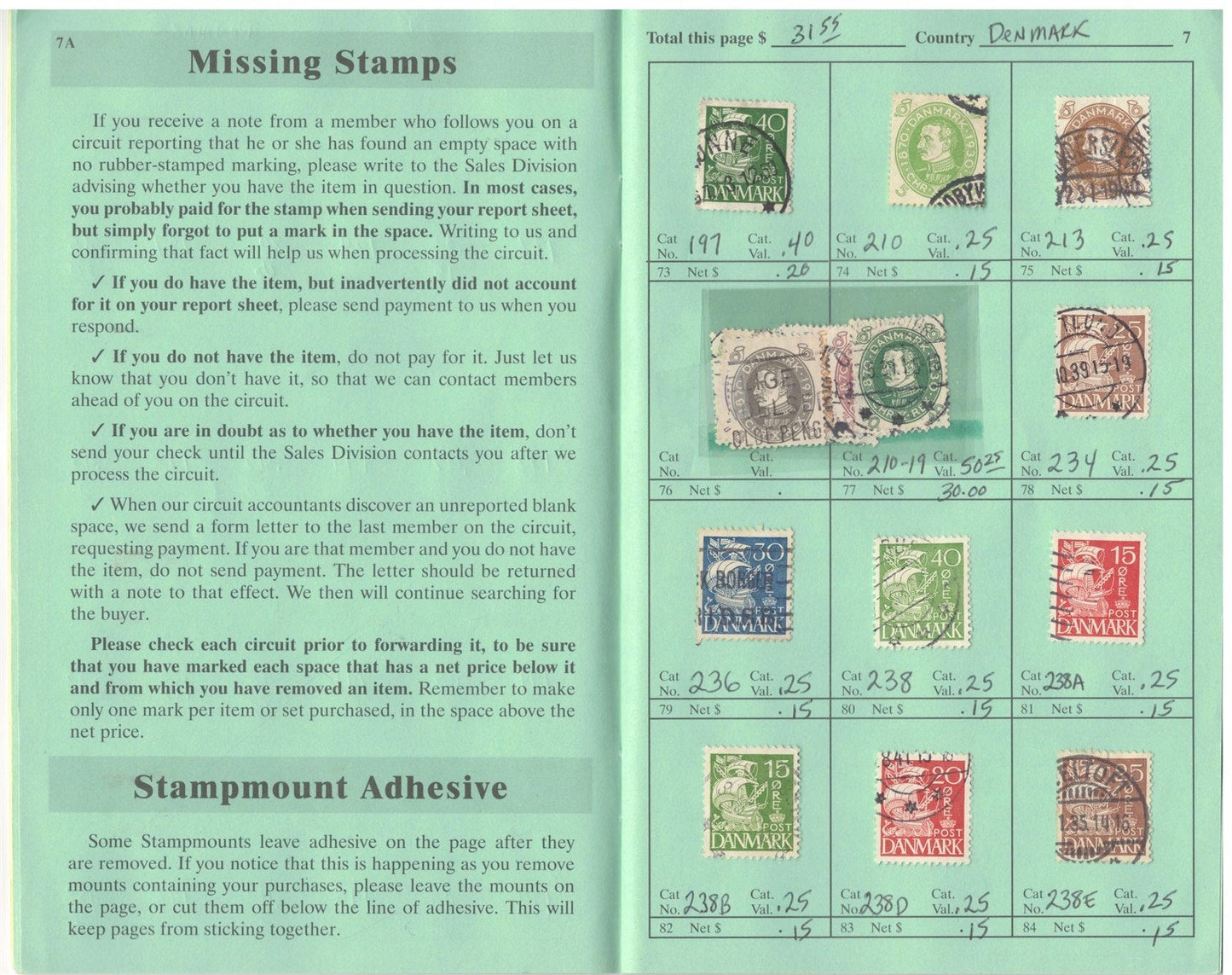Denmark Mint & Used in Retired APS Circuit Book, est. $200+ CV ZAYIX 0825L1795