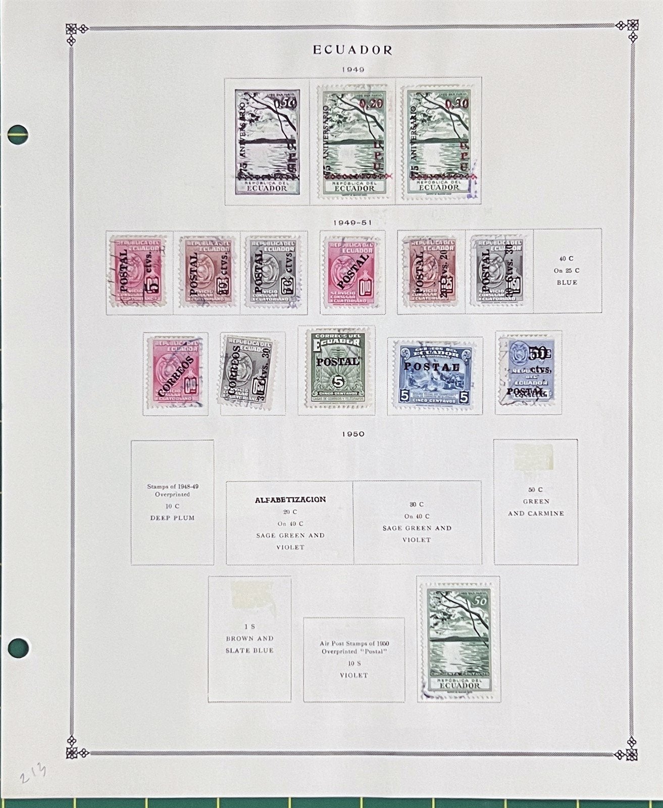 Ecuador Comprehensive Collection of 100s Mint & Used 1865-1978 ZAYIX 0825L1824