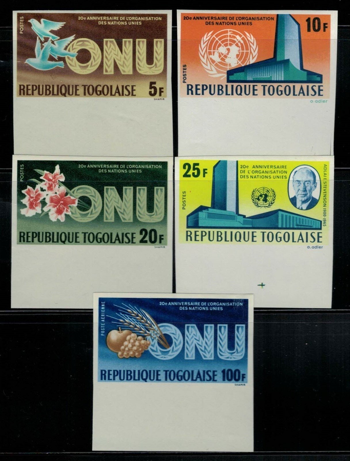 Togo 545-548, C48 MNH imperforate - United Nations HQ ZAYIX 032122S50