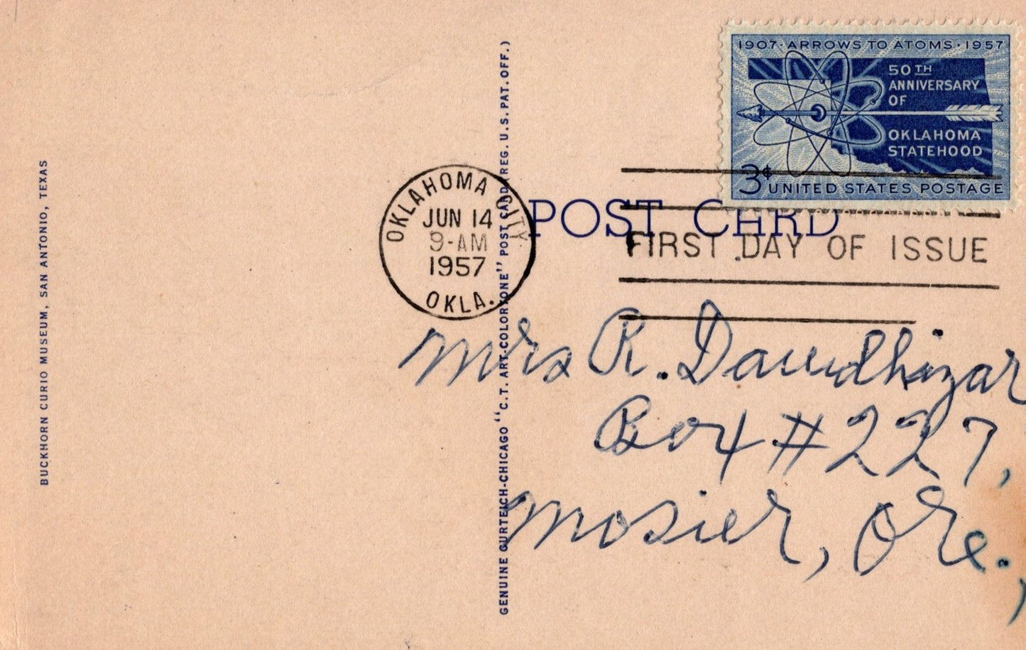 US FDC Maxi Card Largest Steer Horn Texas ZAYIX 0924M0291