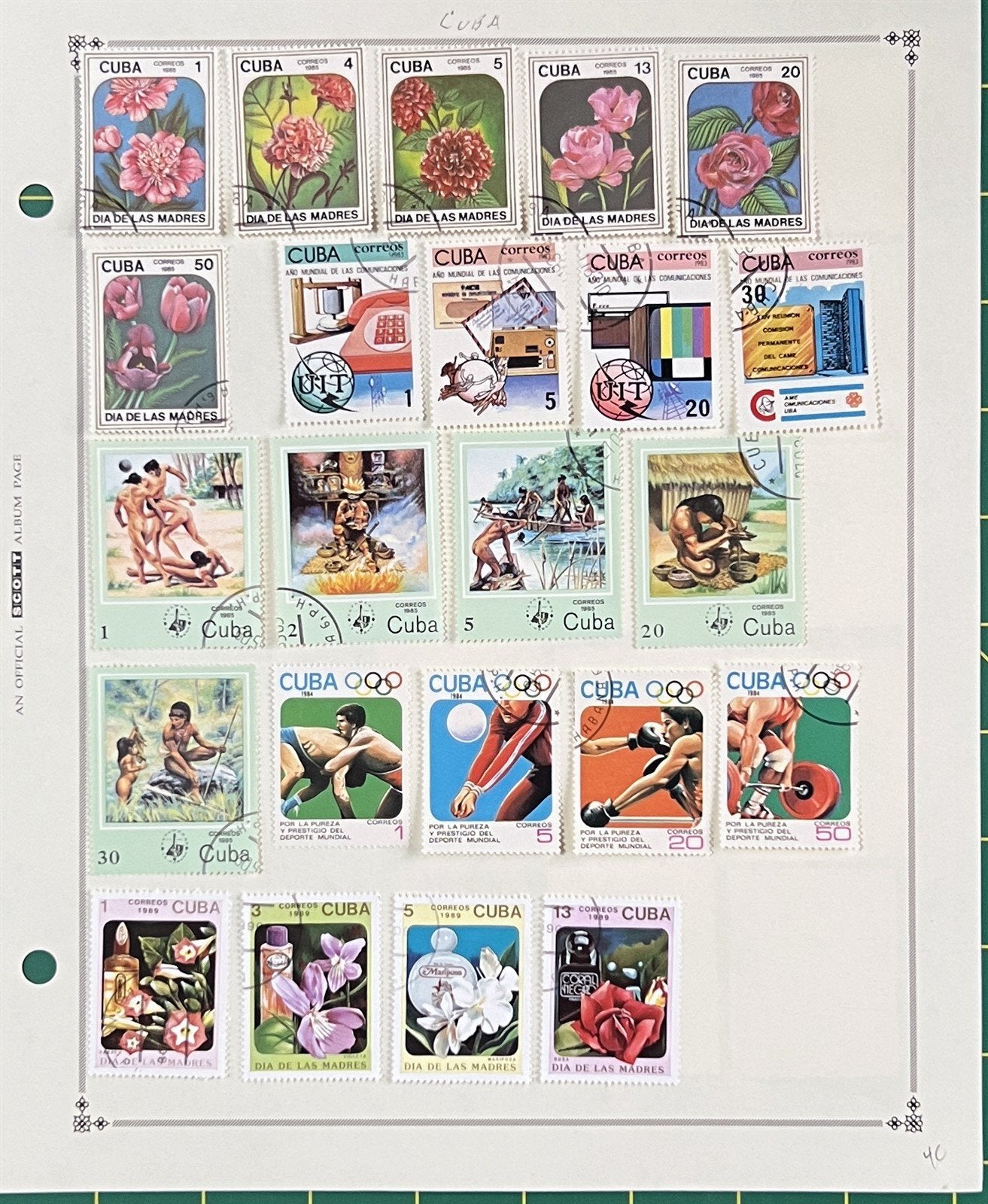 Cuba Stamp Collection of 360 Stamps Topicals on 16 Album Pages ZAYIX 0825BB3702