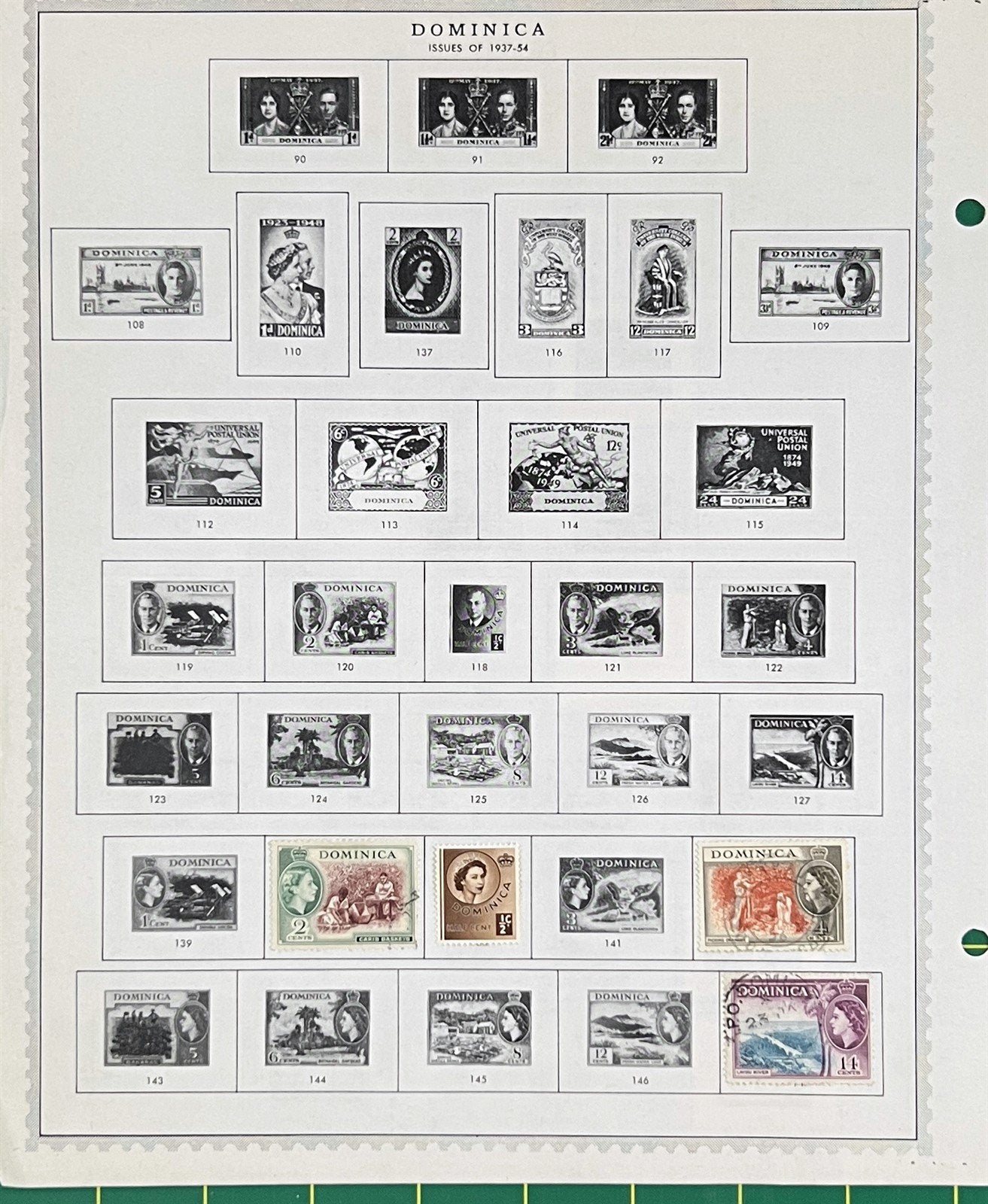 Dominica 1885-1957 Stamp Collection on Minkus Album Pages ZAYIX 0825BB3709