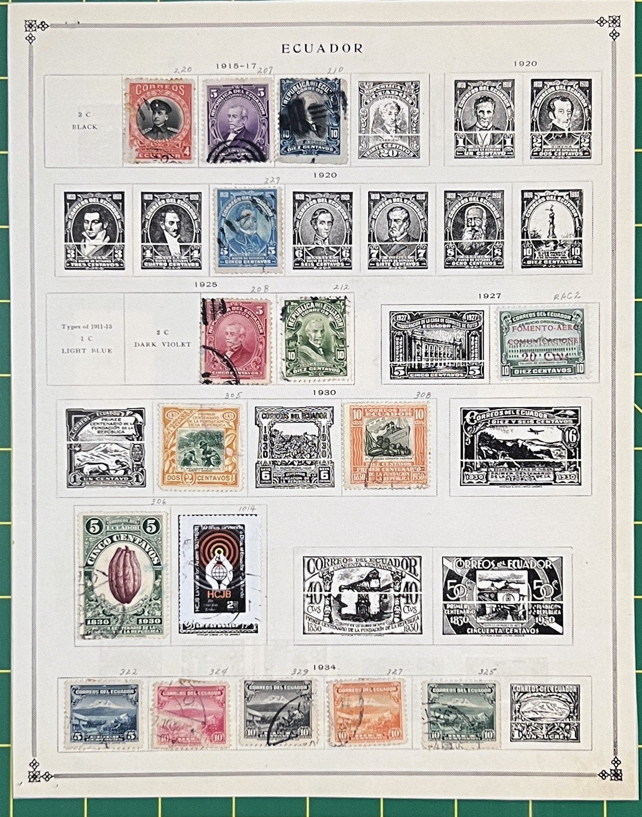 Ecuador Small Mint & Used Stamp Collection on Album Pages ZAYIX 0825BB3712