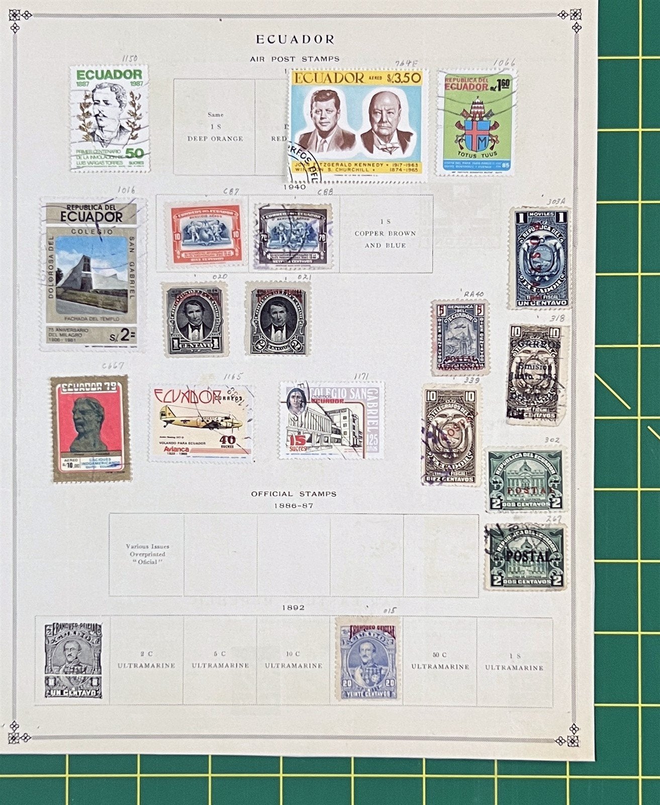 Ecuador Small Mint & Used Stamp Collection on Album Pages ZAYIX 0825BB3712