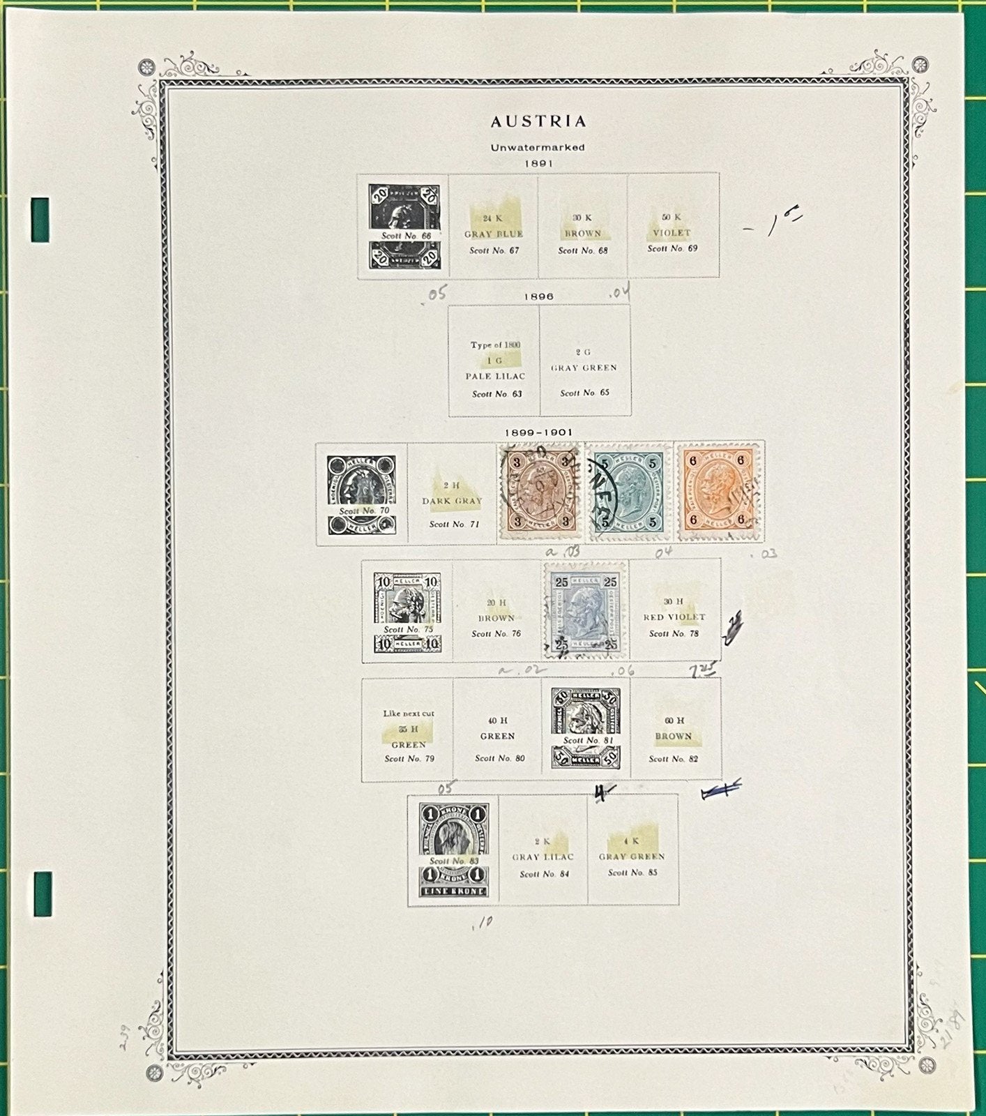 Austria Stamp Collection on Scott Specialty Pages ZAYIX 0825BB3719