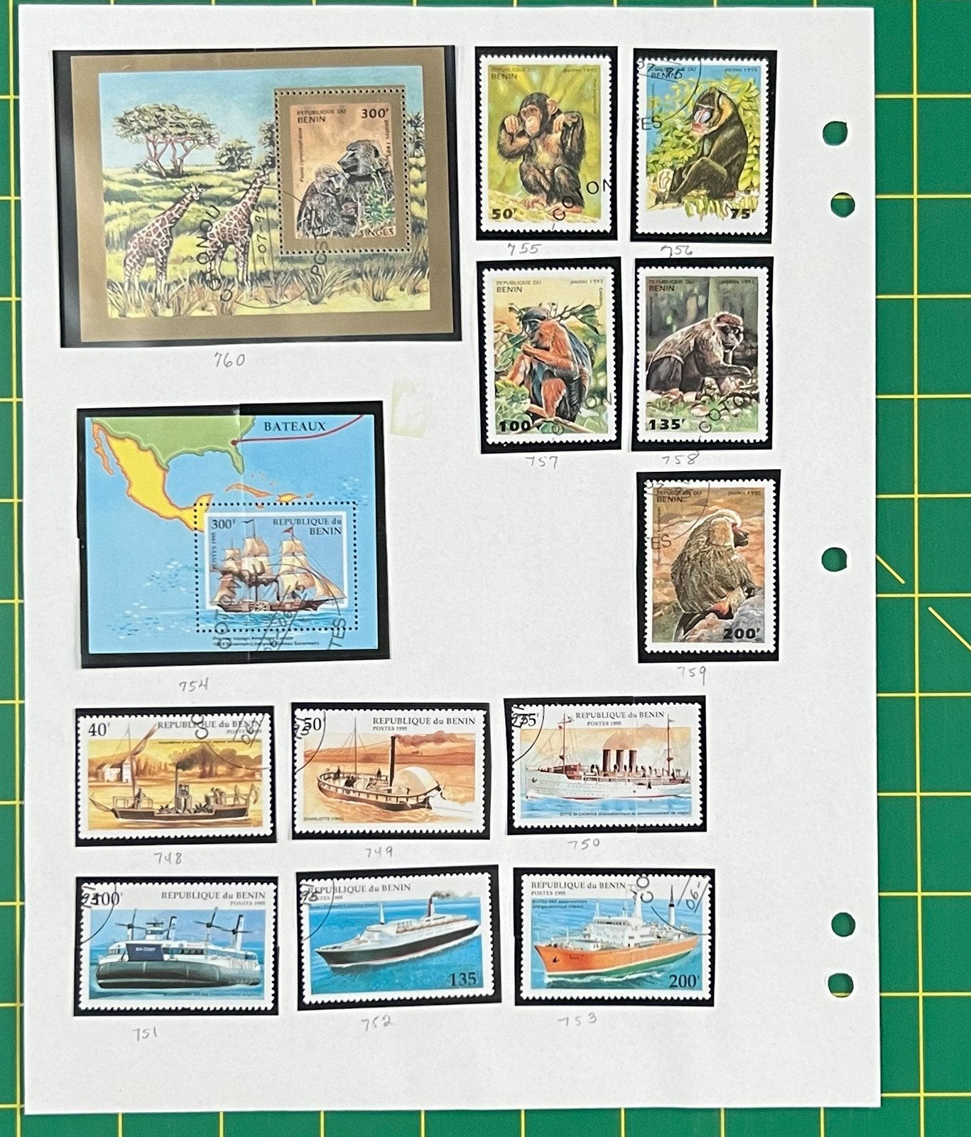 Benin, Africa Stamp Collection of Topical Sets & Singles ZAYIX 0825BB3729