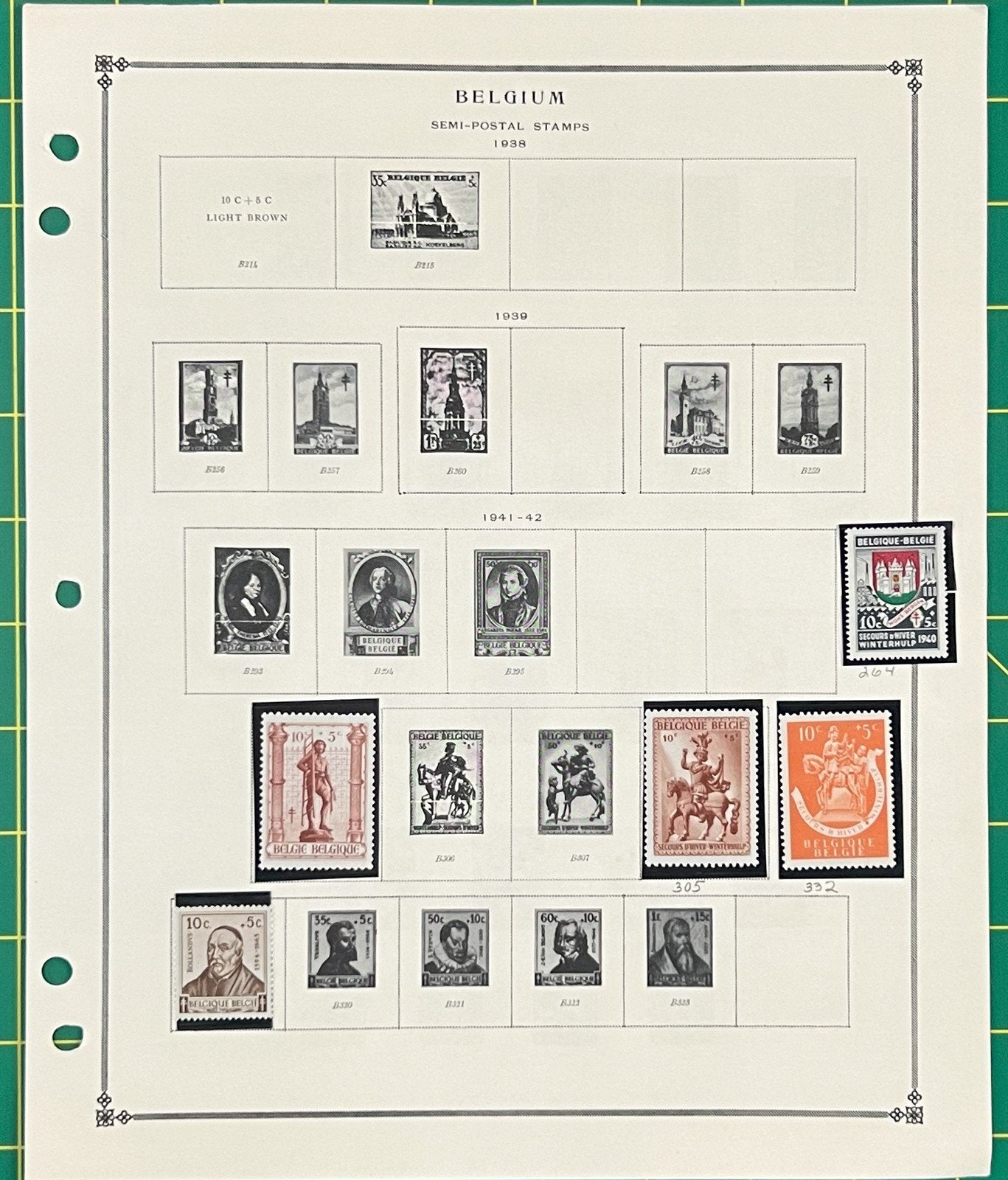 Belgium Mint & Used Stamp Collection on Album Pages ZAYIX 0825BB3730