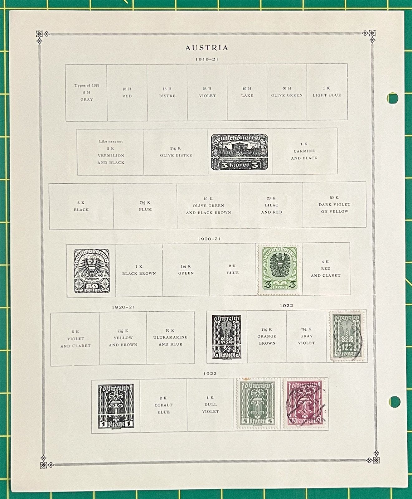 Austria Stamp Collection on Album Pages 130 stamps, $36 CV ZAYIX 0825BB3736