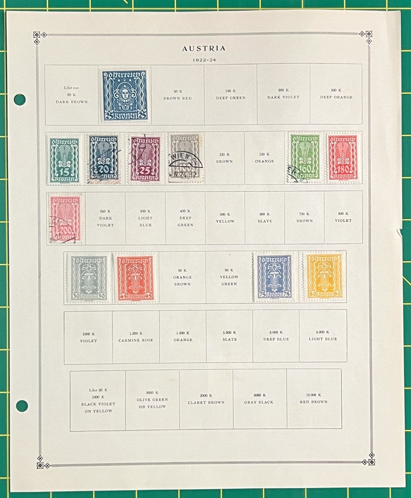 Austria Stamp Collection on Album Pages 130 stamps, $36 CV ZAYIX 0825BB3736
