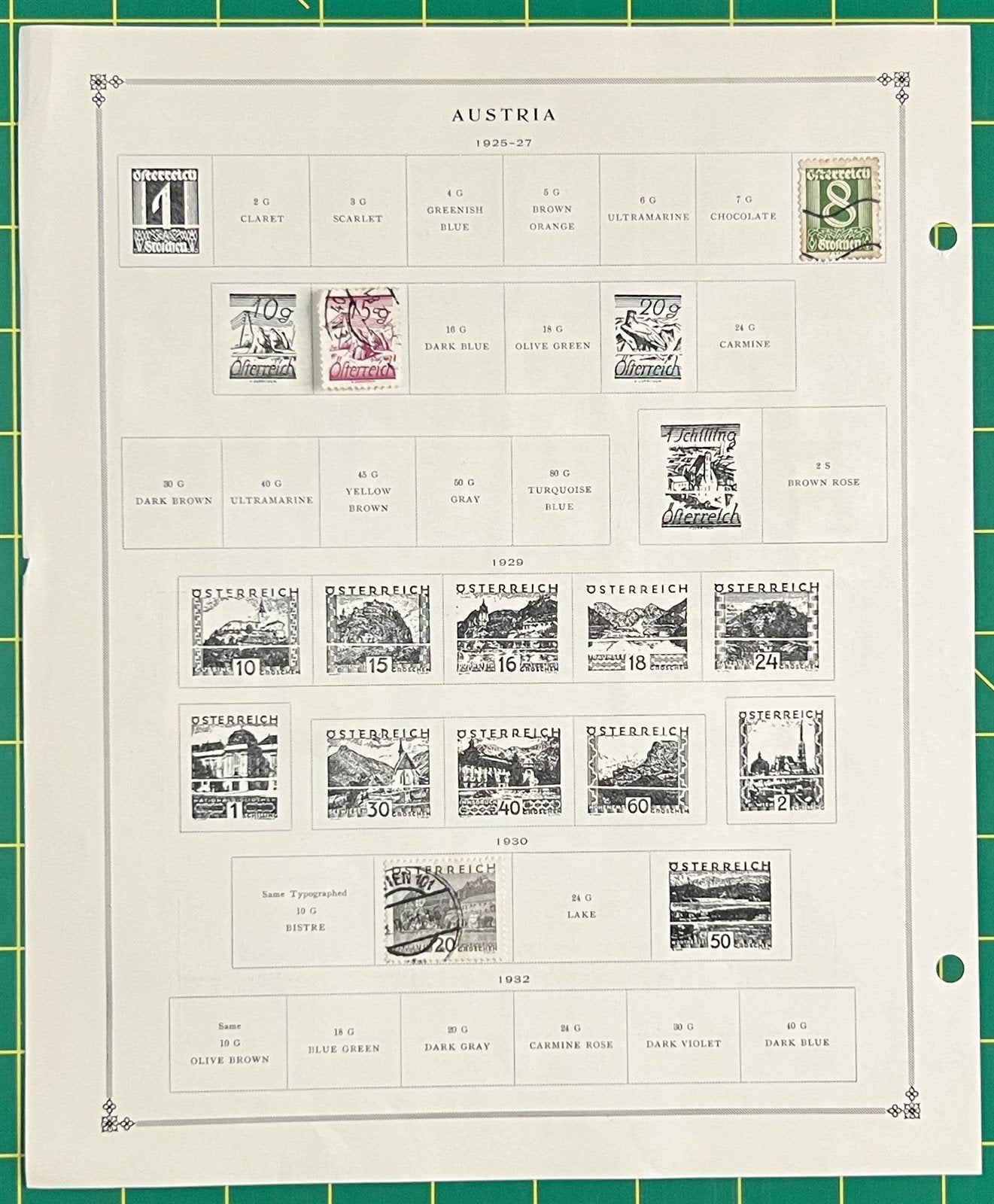 Austria Stamp Collection on Album Pages 130 stamps, $36 CV ZAYIX 0825BB3736